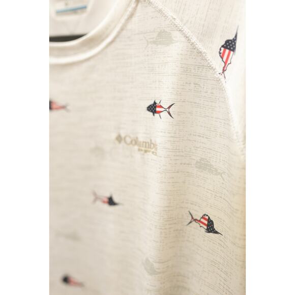 Columbia PFG Fish Flag Long Sleeve Performance Shirt XXL – Like New - Picture 2 of 5